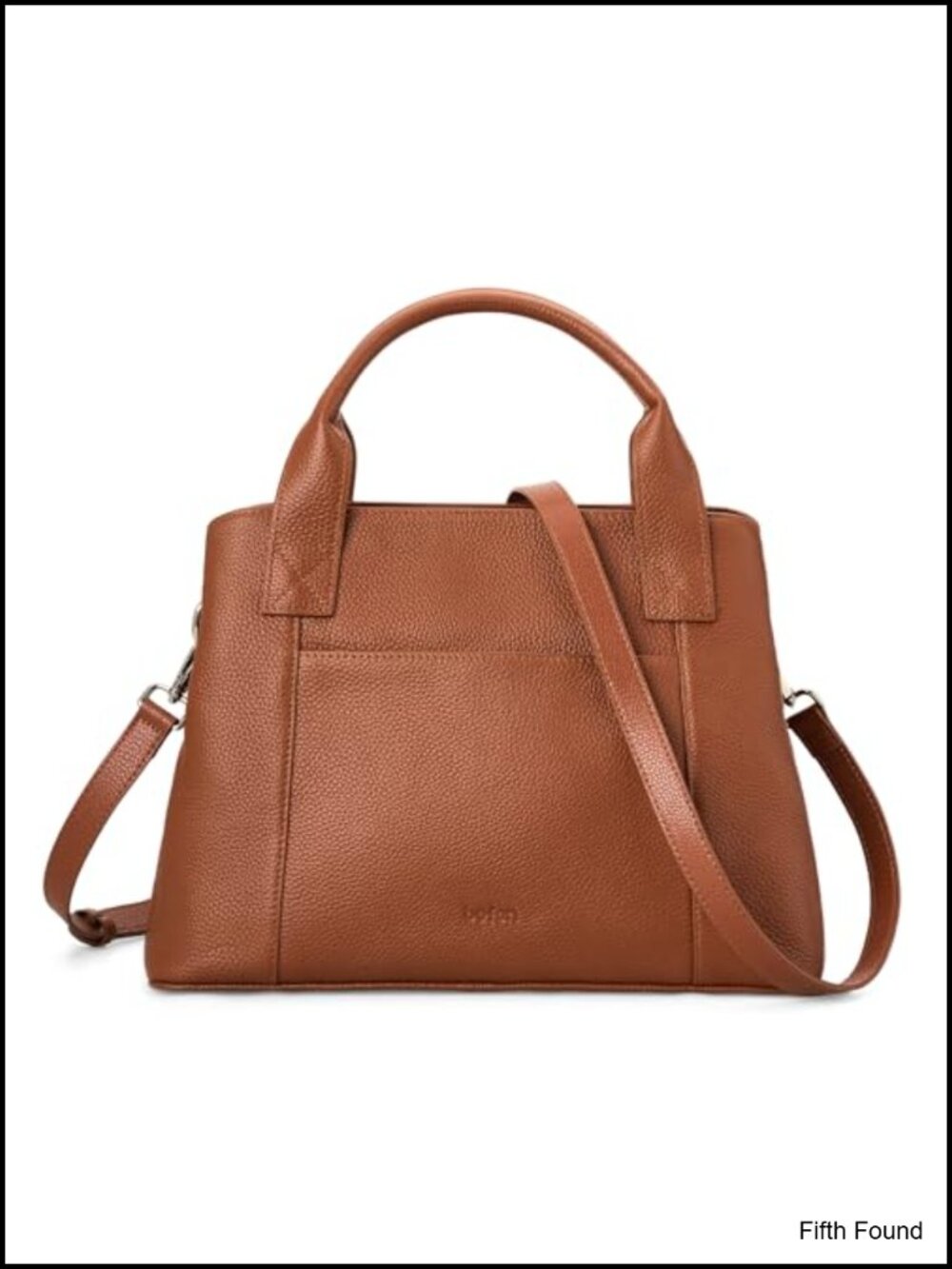 Genuine Leather Small Satchel Tote Crossbody Bag with Zipper